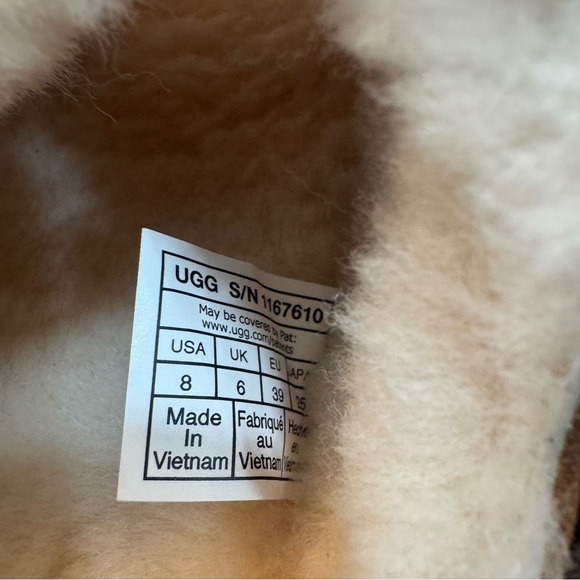 UGG Chestnut Sheepskin Slide with Cream Shearling - Picture 8 of 8